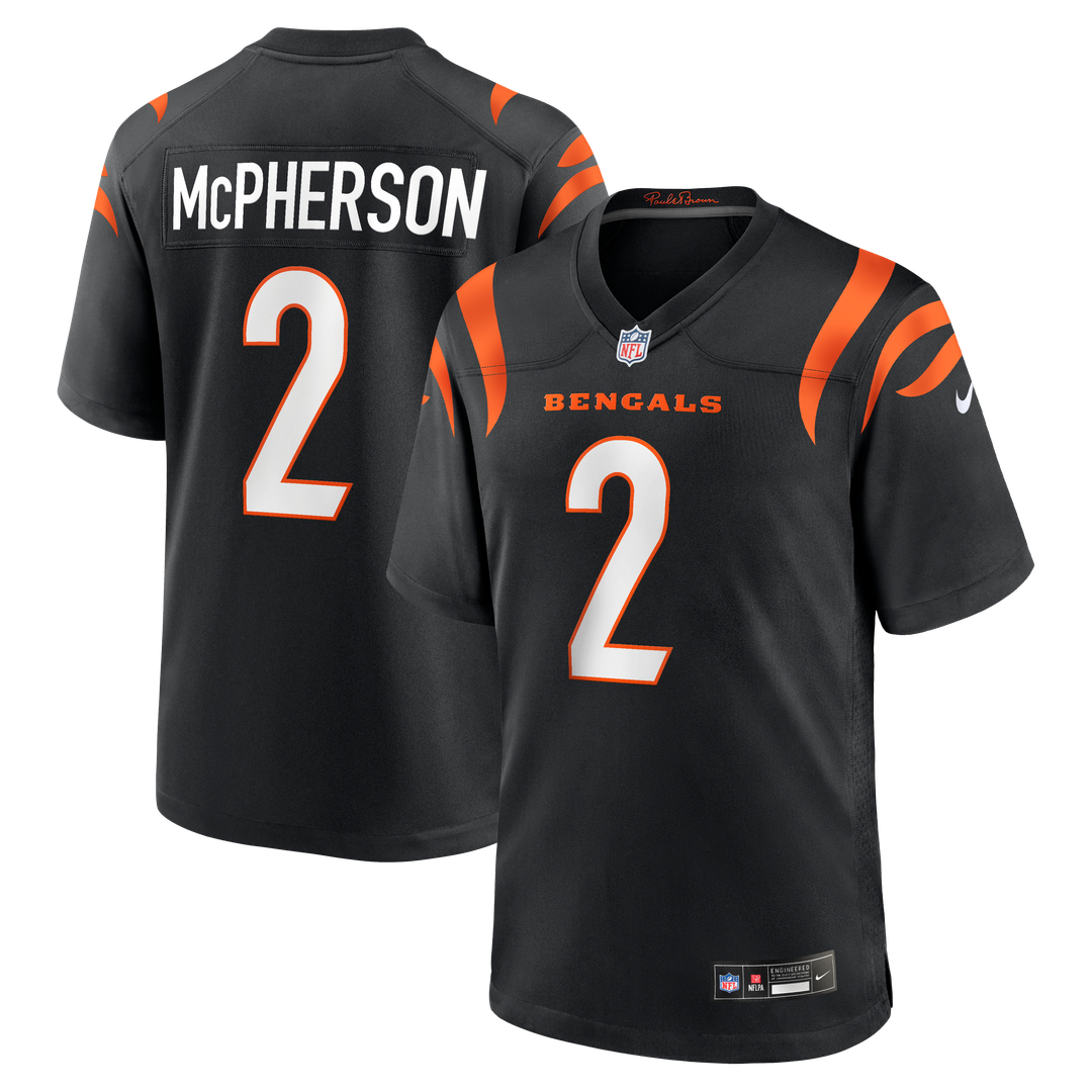 Evan McPherson Cincinnati Bengals Nike Black Game Jersey