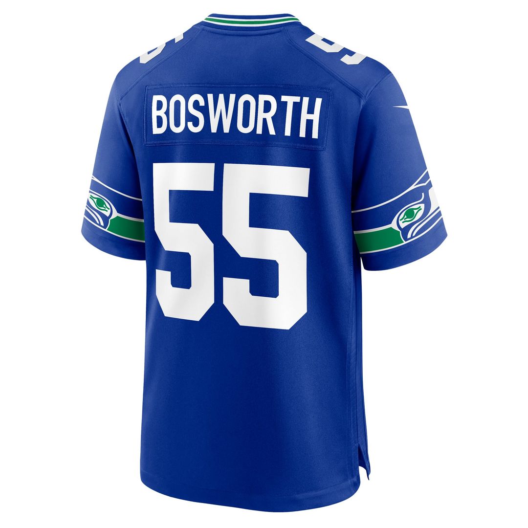 Brian Bosworth Seattle Seahawks Nike Royal Retired Player Alternate Game Jersey