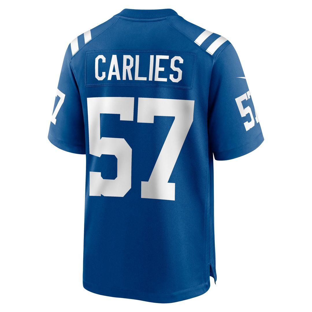 Jaylon Carlies Indianapolis Colts Nike Royal Game Jersey