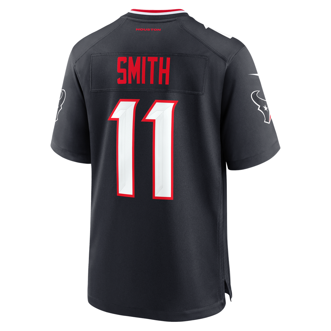 Tremon Smith Houston Texans Nike Navy Team Game Jersey
