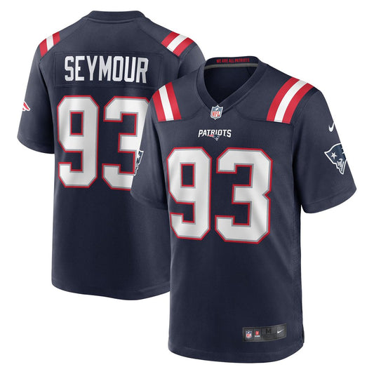 Richard Seymour New England Patriots Nike Navy Retired Player Game Jersey