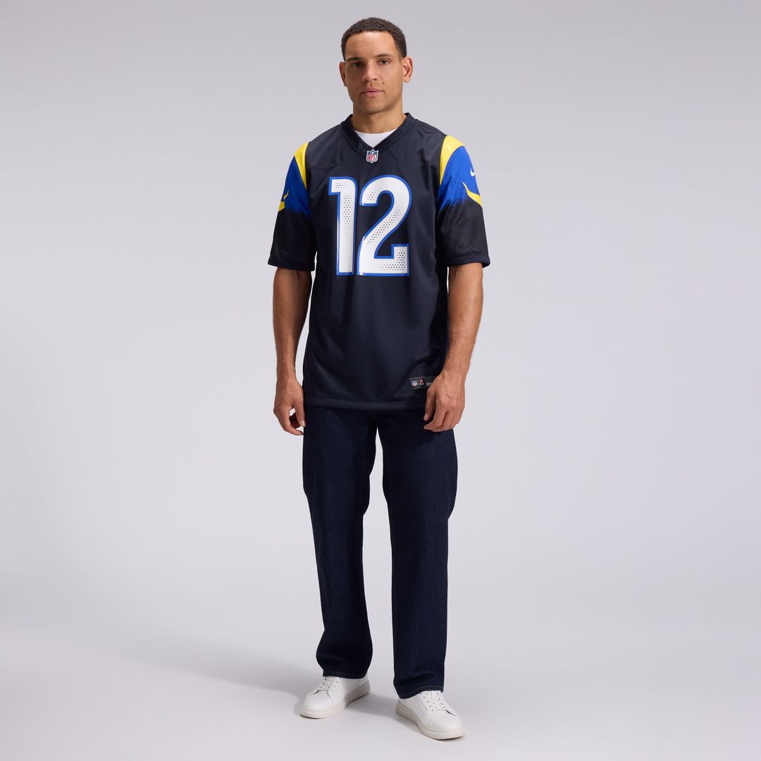 Puka Nacua Los Angeles Rams Nike Dark Blue Rivalries Collection Game Jersey