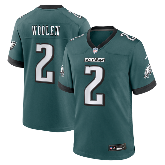 Tariq Woolen Philadelphia Eagles Nike Midnight Green Team Game Jersey