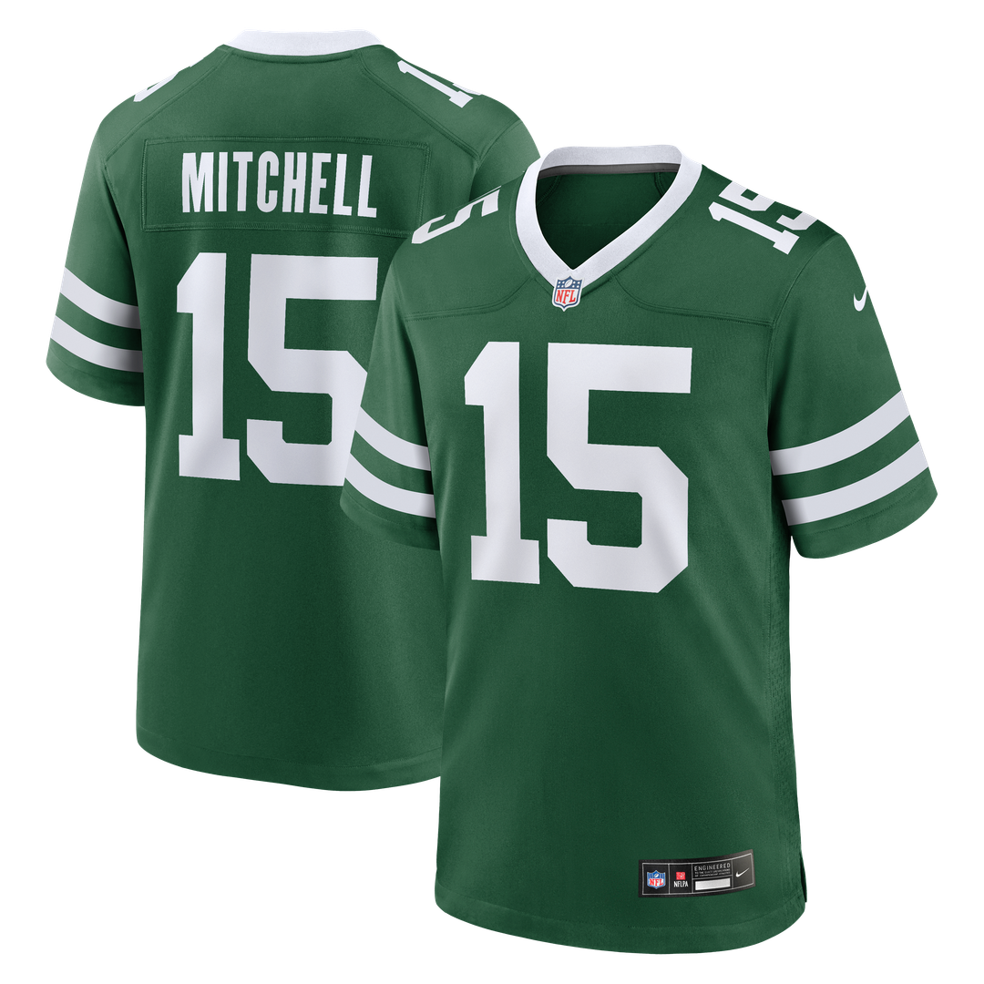 Adonai Mitchell New York Jets Nike Legacy Green Team Game Jersey