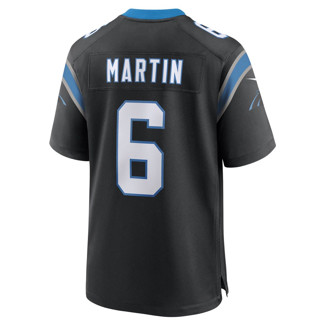Sam Martin Carolina Panthers Nike Black Team Game Jersey