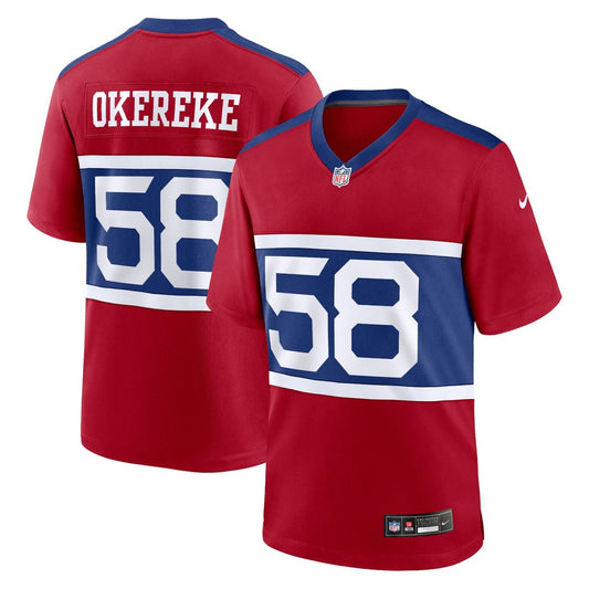Bobby Okereke New York Giants Nike Century Red Alternate Player Game Jersey
