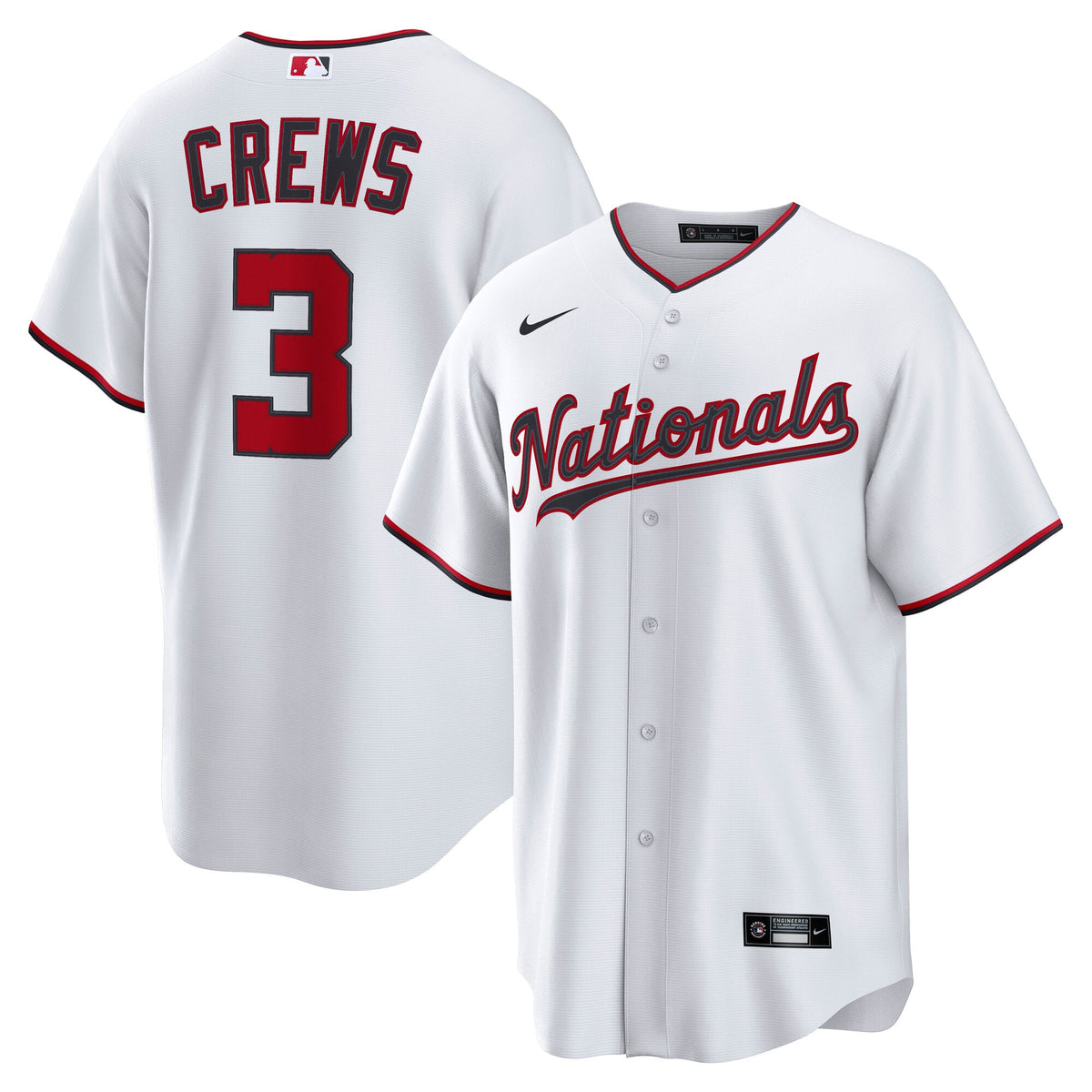 Washington Nationals Dylan Crews Nike Navy Alternate Replica Jersey