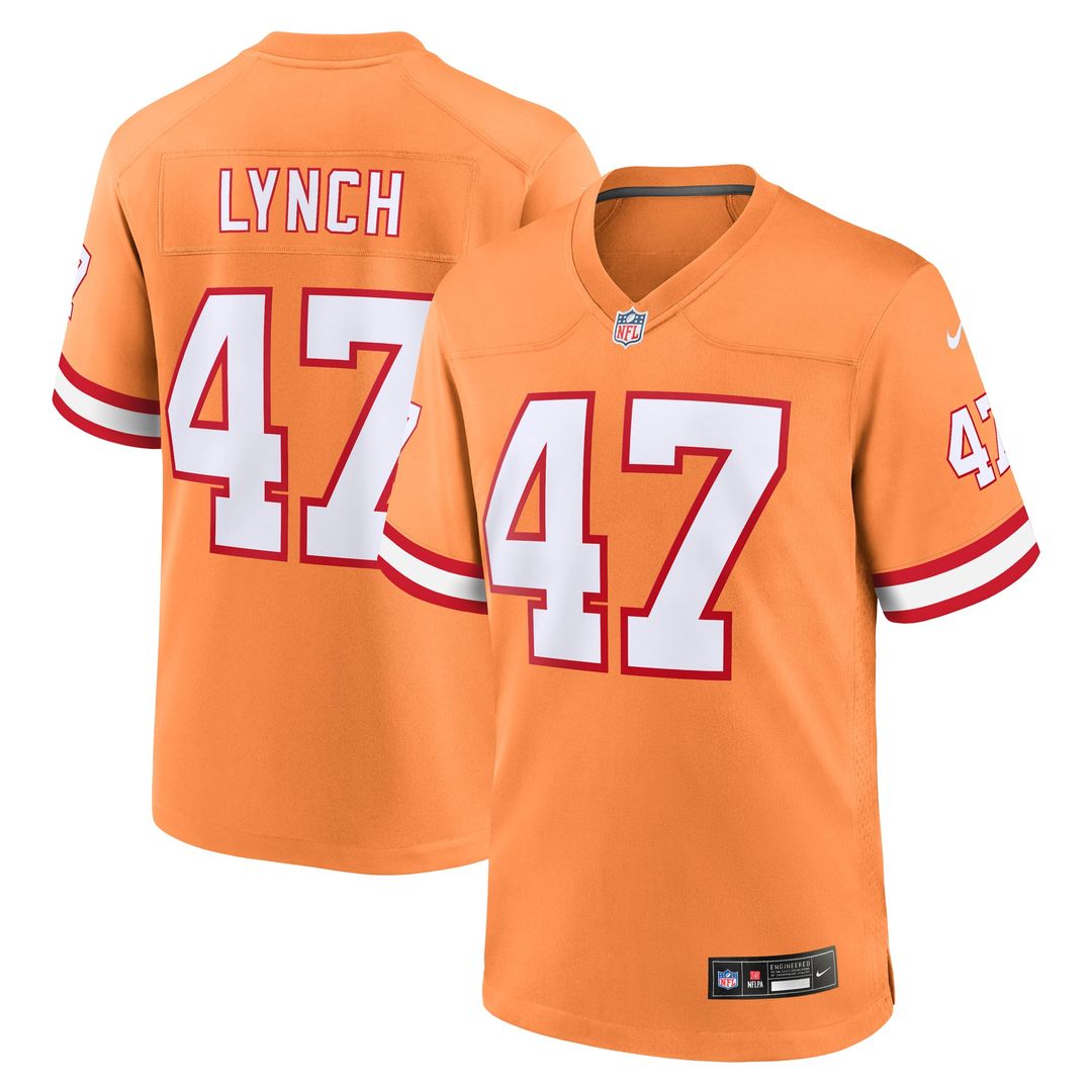John Lynch Tampa Bay Buccaneers Nike Orange Throwback Game Jersey