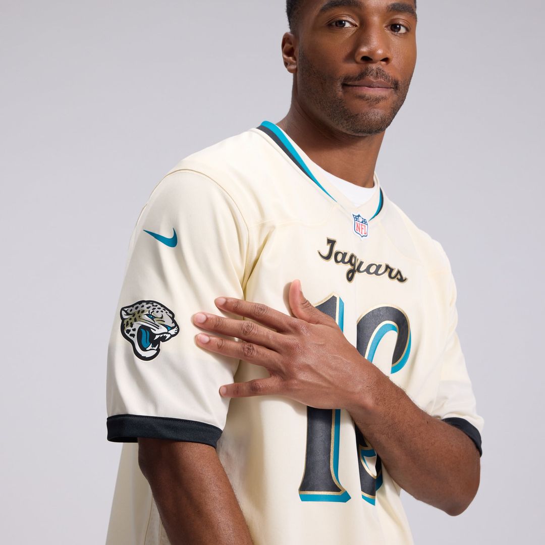 Trevor Lawrence Jacksonville Jaguars Nike Natural 2026 Rivalries Collection Game Jersey