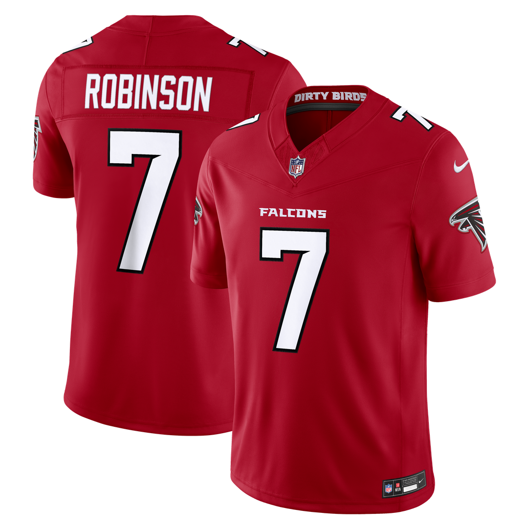 Bijan Robinson Atlanta Falcons Nike Black Alternate Throwback Vapor F.U.S.E. Stitched Limited Jersey