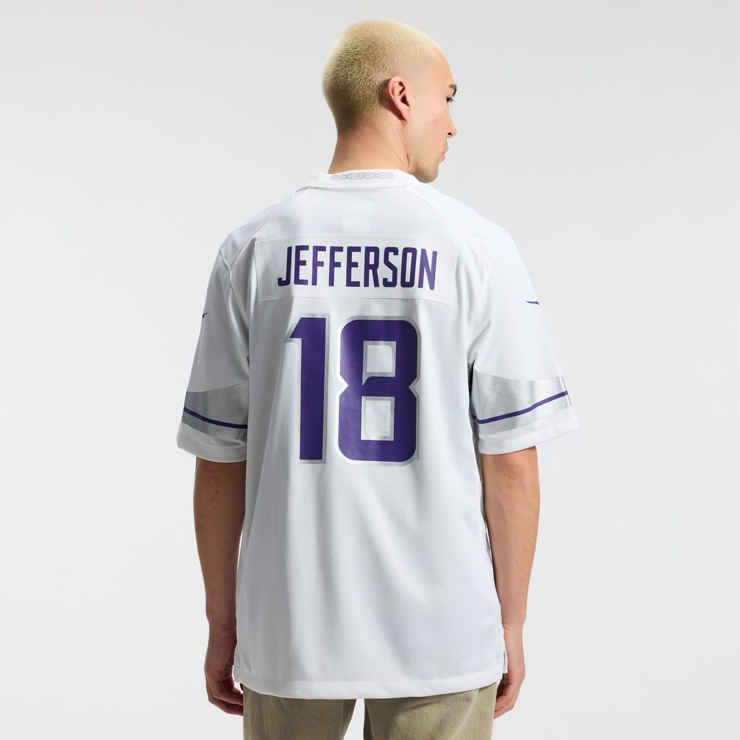 Justin Jefferson Minnesota Vikings Nike White Alternate Game Player Jersey