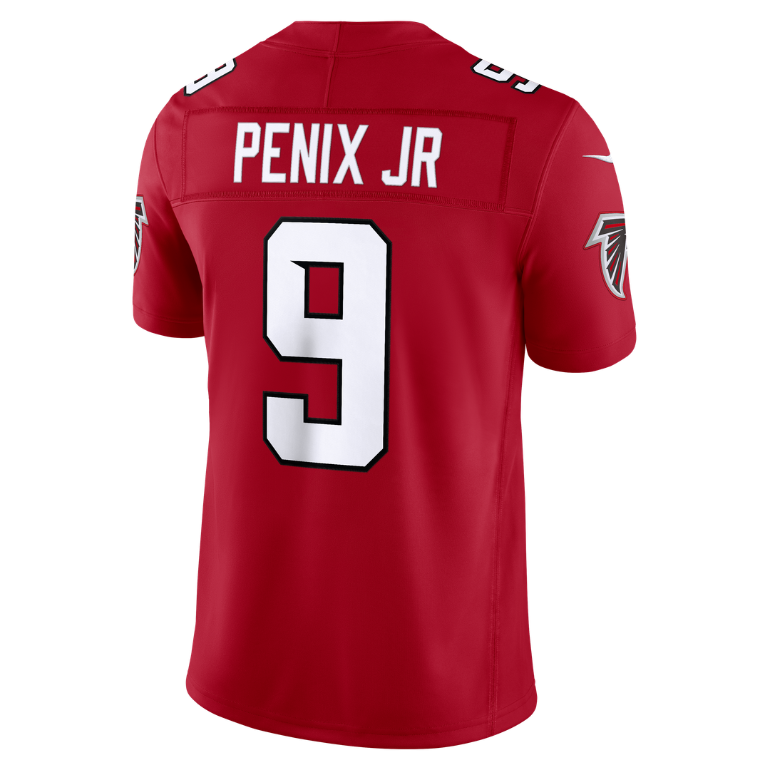 Michael Penix Jr. Atlanta Falcons Nike Red Team Vapor F.U.S.E. Stitched Limited Jersey