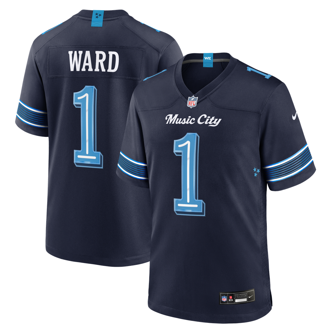 Cameron Ward Tennessee Titans Nike Navy 2026 Rivalries Collection Game Jersey
