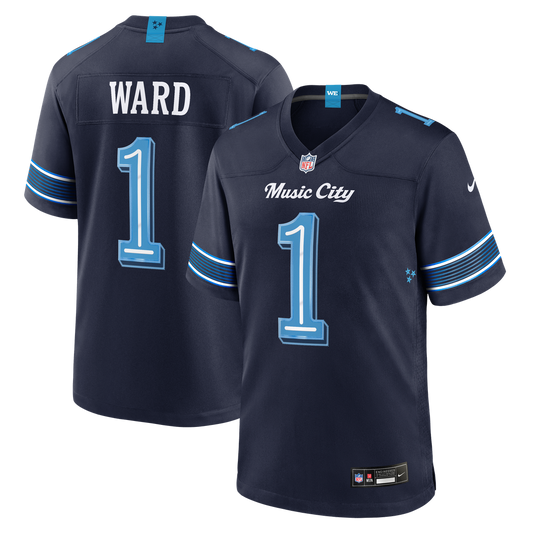 Cameron Ward Tennessee Titans Nike Navy 2026 Rivalries Collection Game Jersey