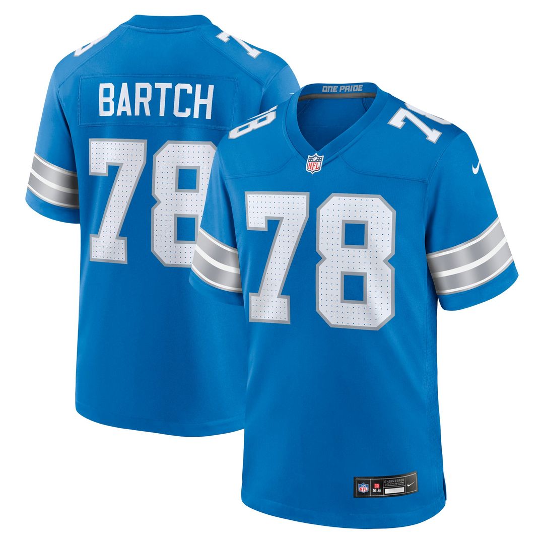 Ben Bartch Detroit Lions Nike Blue Team Game Jersey
