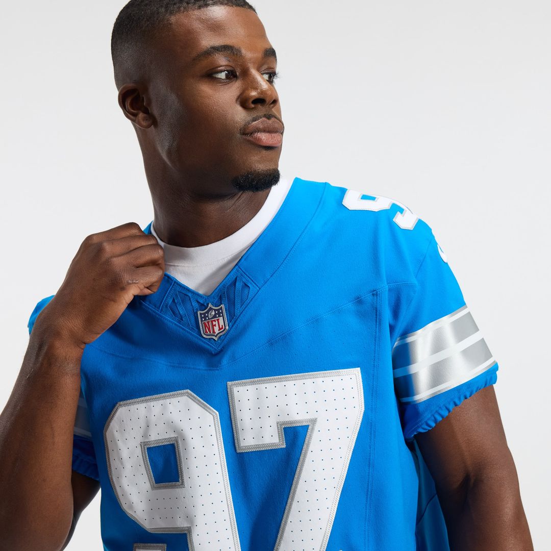 Aidan Hutchinson Detroit Lions Nike Black Alternate Vapor F.U.S.E. Elite Jersey