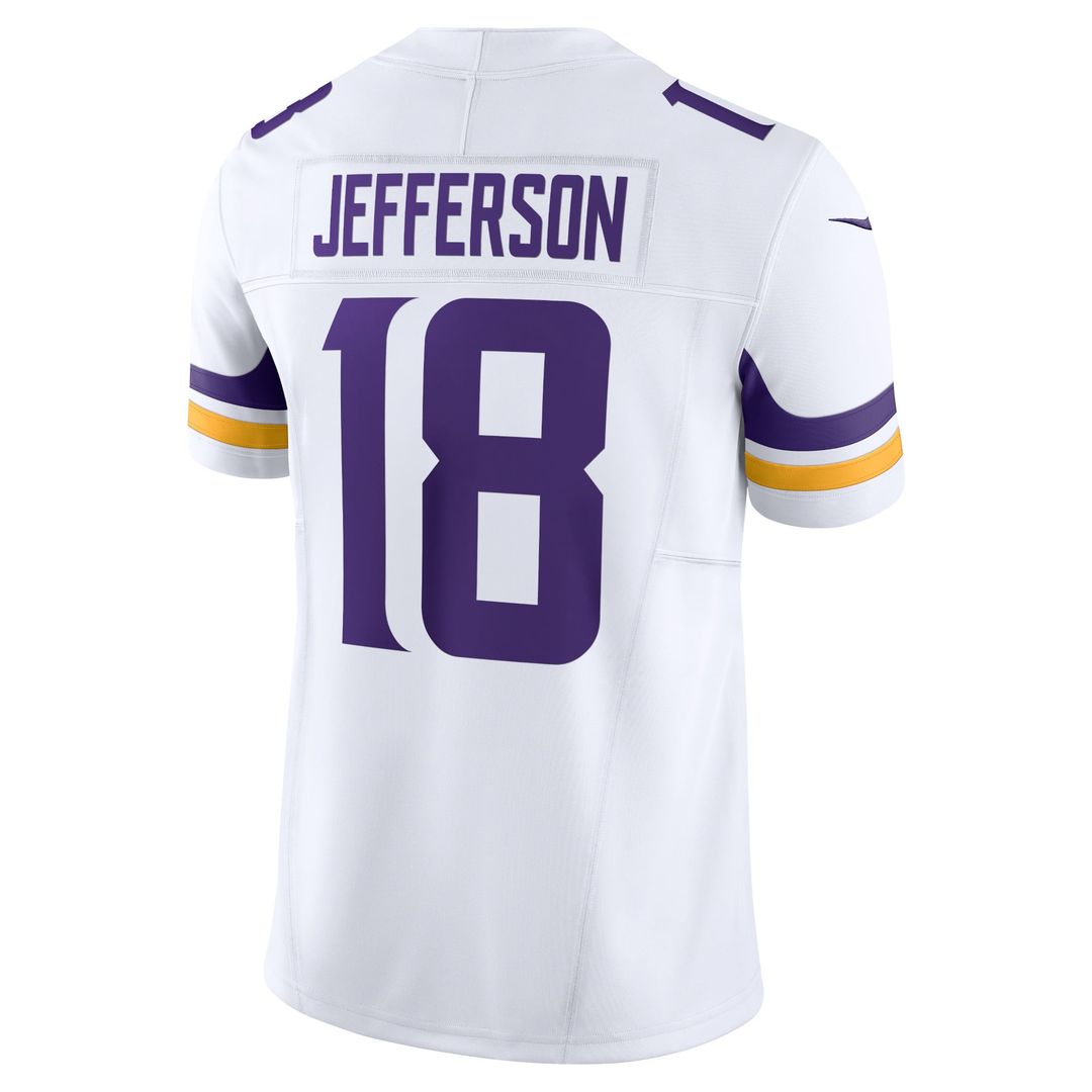 Justin Jefferson Minnesota Vikings Nike White Vapor F.U.S.E. Limited Jersey
