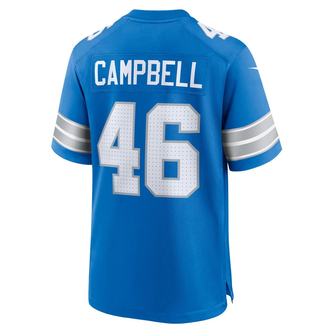 Jack Campbell Detroit Lions Nike White White Game Jersey