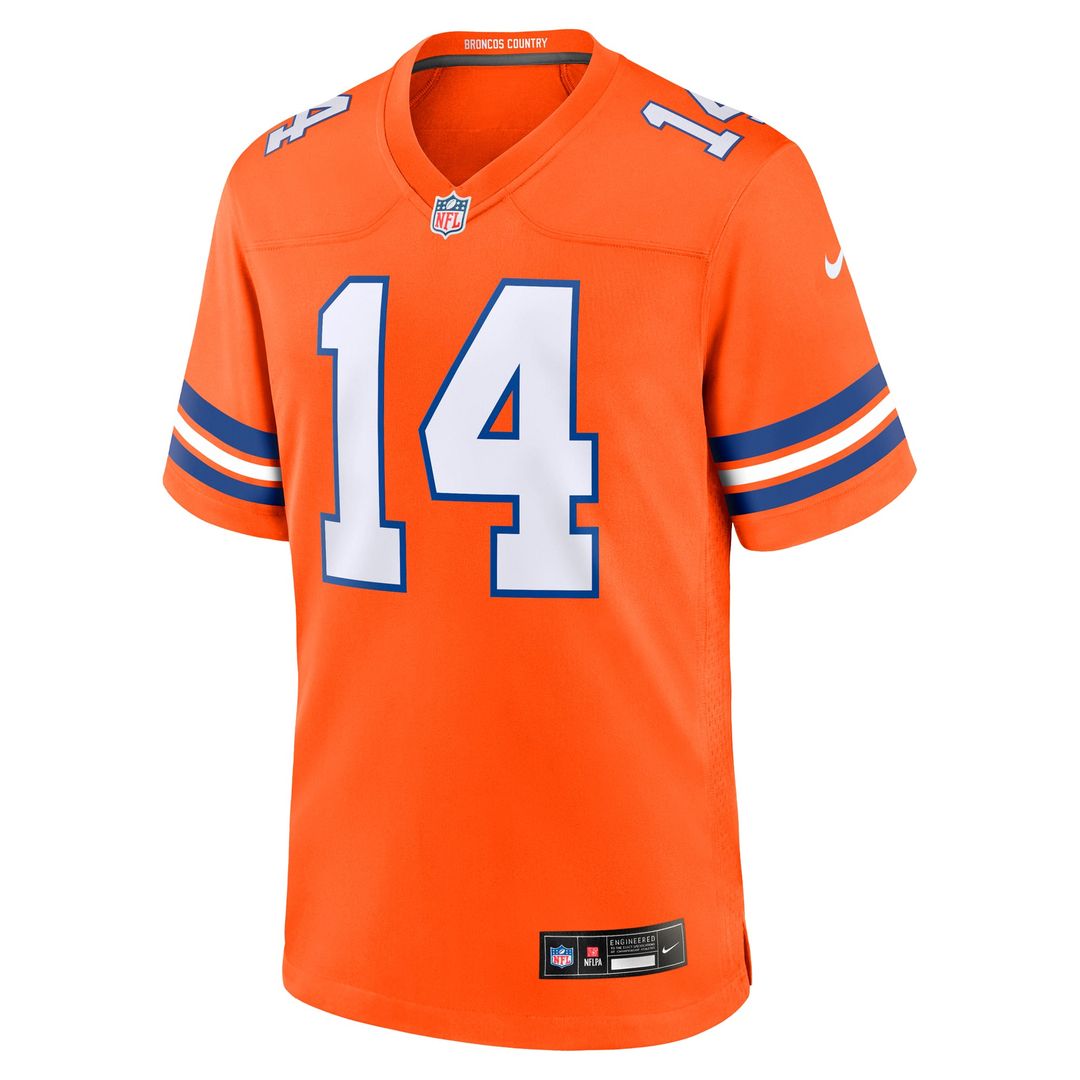 Courtland Sutton Denver Broncos Nike Orange Alternate Game Jersey