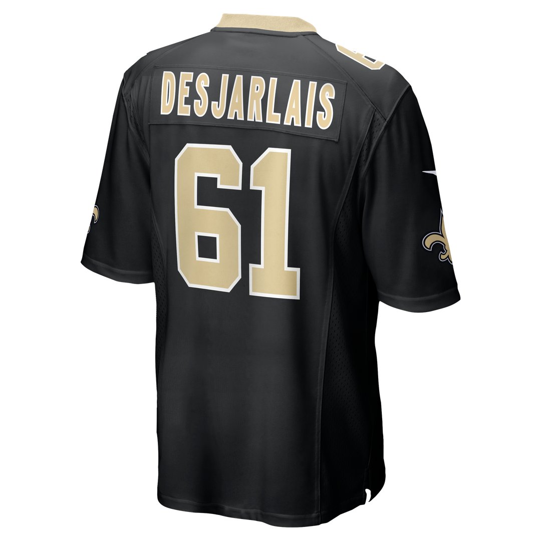 Drew Desjarlais New Orleans Saints Nike Black Game Player Jersey