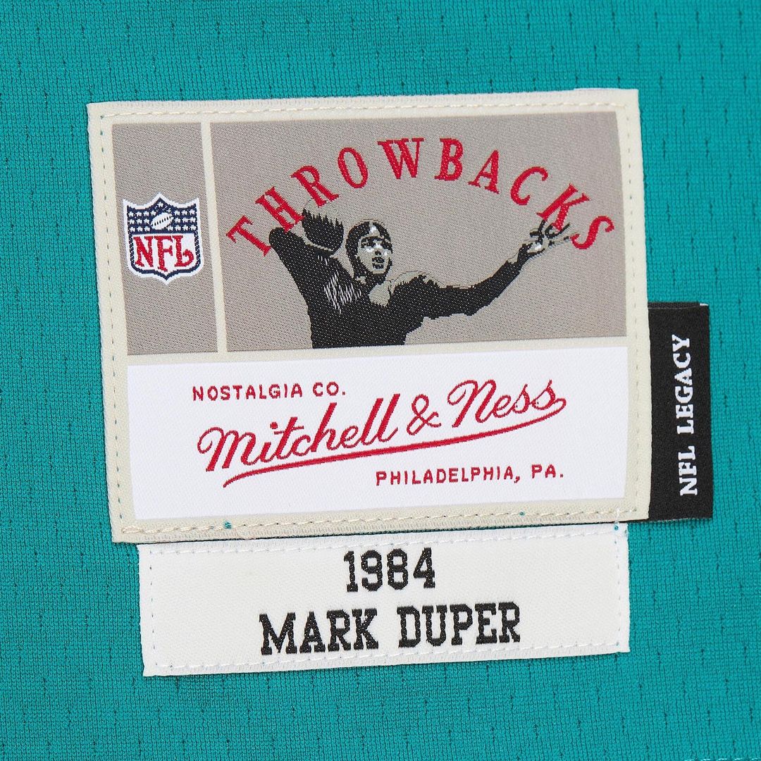 Mark Duper Miami Dolphins Mitchell & Ness Aqua Legacy Replica Jersey