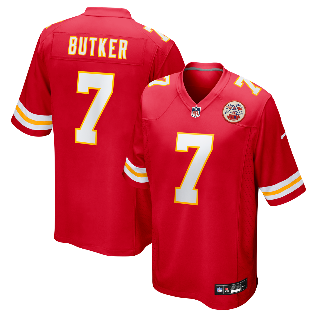 Harrison Butker Kansas City Chiefs Nike Red Game Jersey