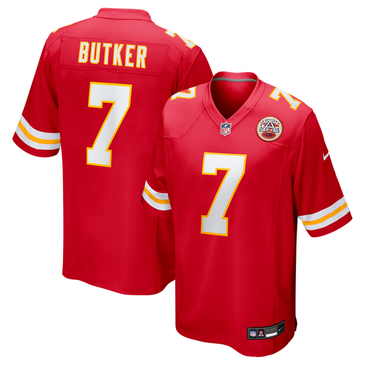 Harrison Butker Kansas City Chiefs Nike Red Game Jersey