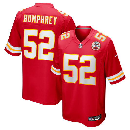 Creed Humphrey Kansas City Chiefs Nike Red Game Jersey
