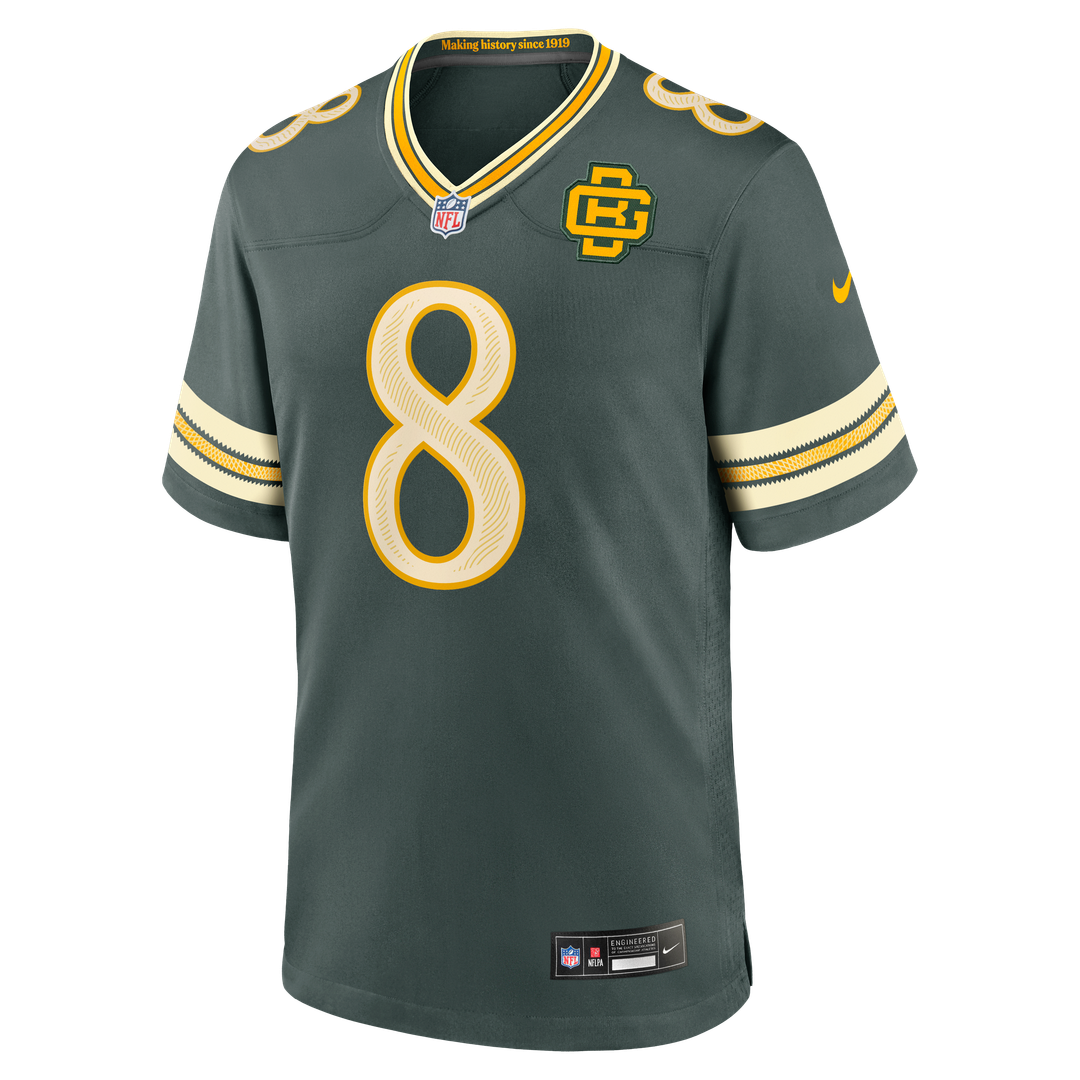 Josh Jacobs Green Bay Packers Nike Green 2026 Rivalries Collection Game Jersey