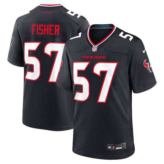 Blake Fisher Houston Texans Nike Navy Team Game Jersey