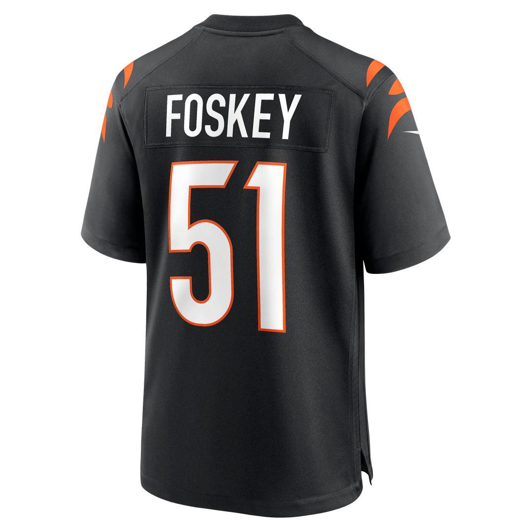 Isaiah Foskey Cincinnati Bengals Nike Black Team Game Jersey