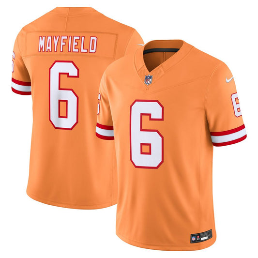 Baker Mayfield Tampa Bay Buccaneers Nike Creamsicle Alternate Vapor F.U.S.E. Stitched Limited Jersey