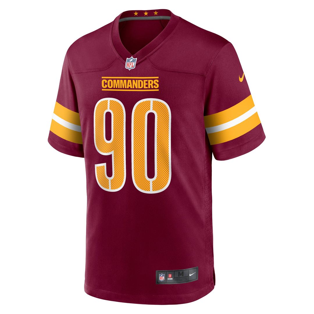 Javontae Jean-Baptiste Washington Commanders Nike Burgundy Game Jersey