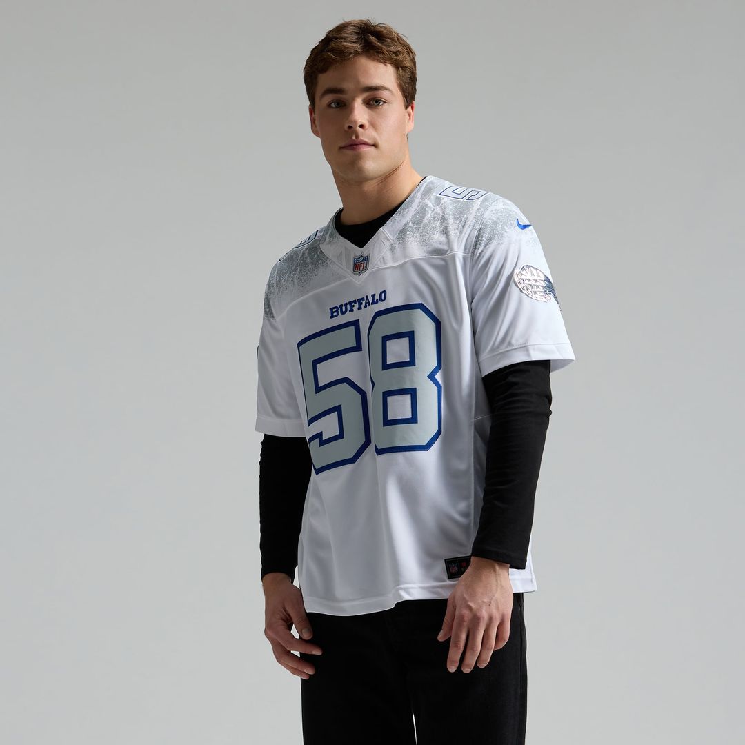 Matt Milano Buffalo Bills Nike White Rivalries Collection Stitched Limited Jersey