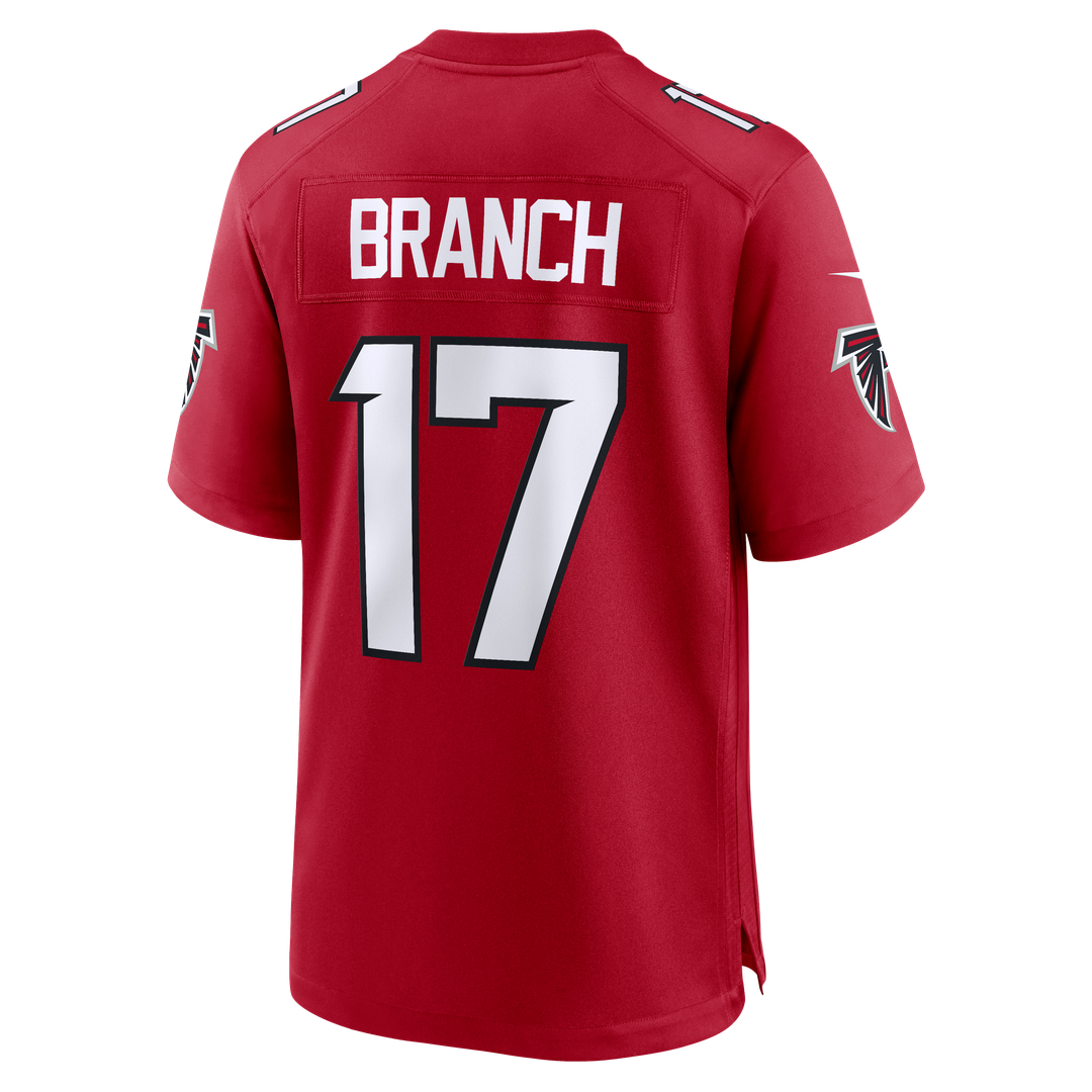 Zachariah Branch Atlanta Falcons Nike Red Team Game Jersey