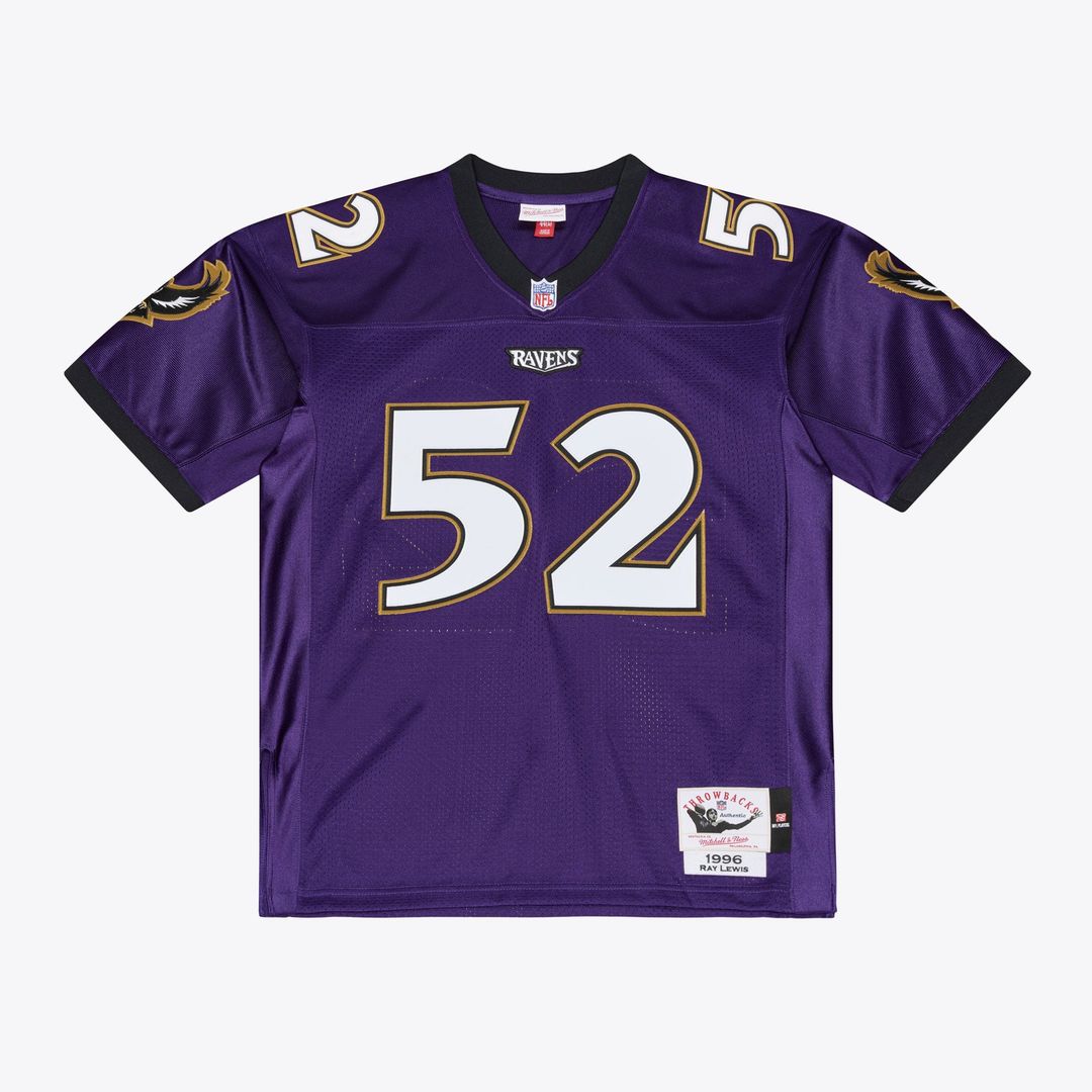Ray Lewis Baltimore Ravens Mitchell & Ness Purple 1996 Authentic Throwback Jersey