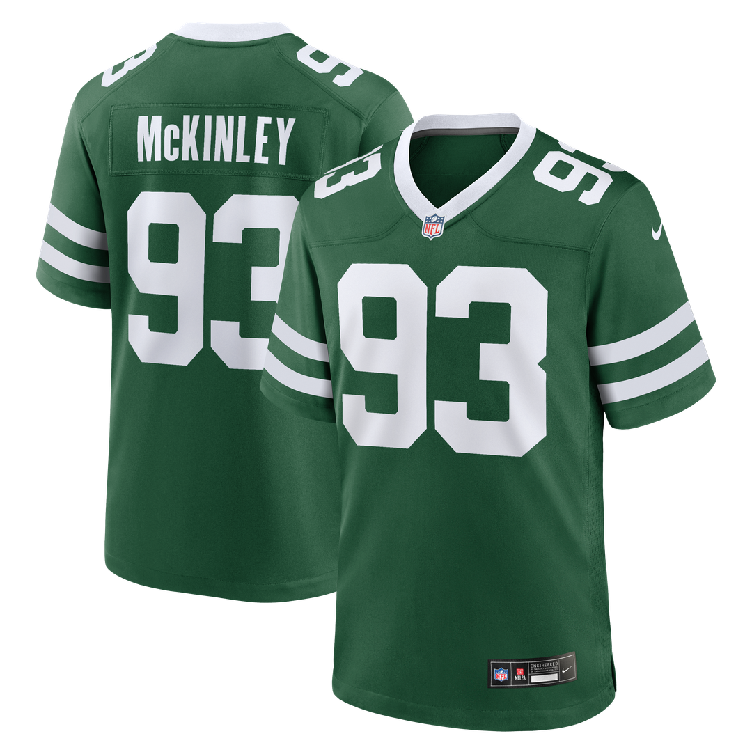 Takk McKinley New York Jets Nike Legacy Green Team Game Jersey