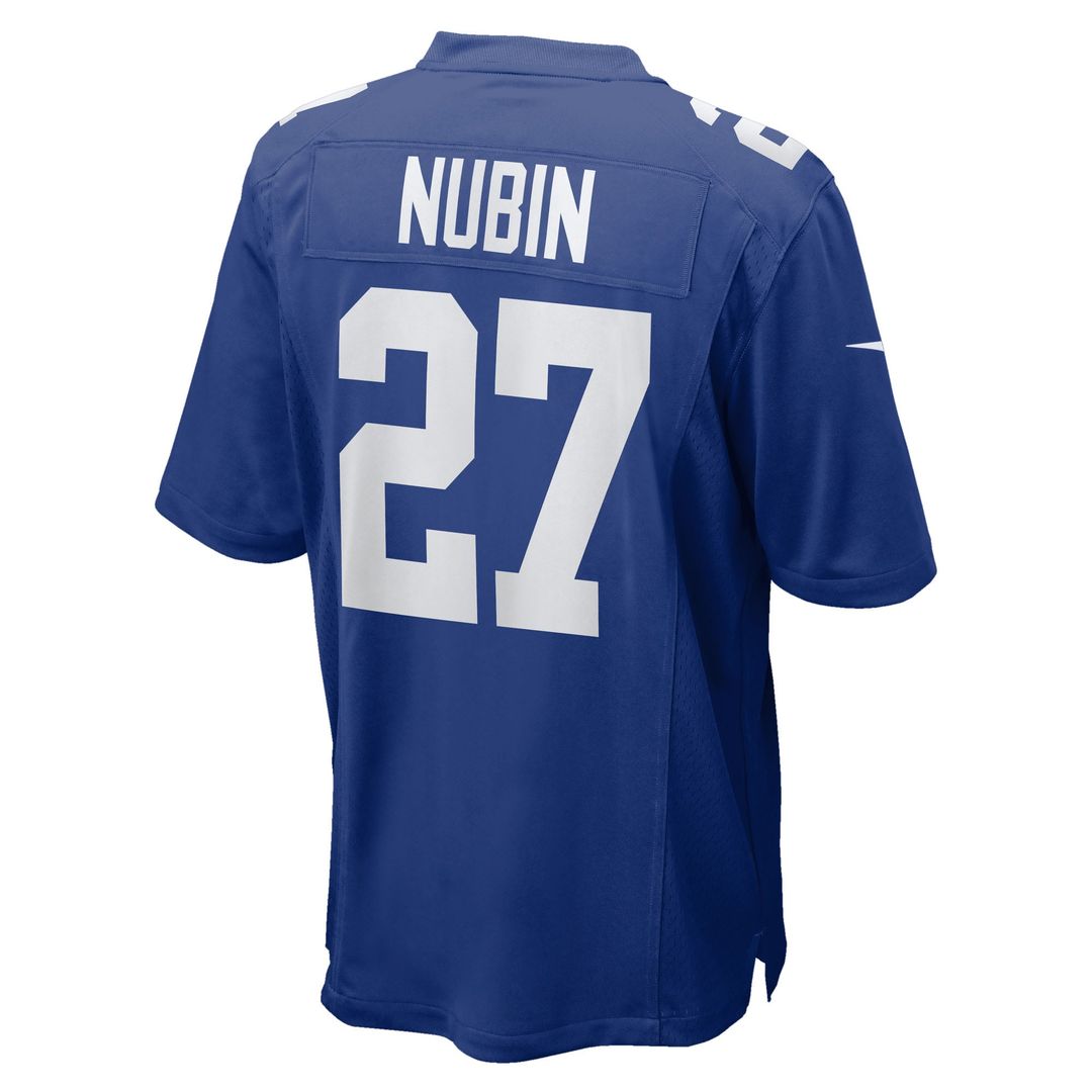 Tyler Nubin New York Giants Nike Royal Team Game Jersey