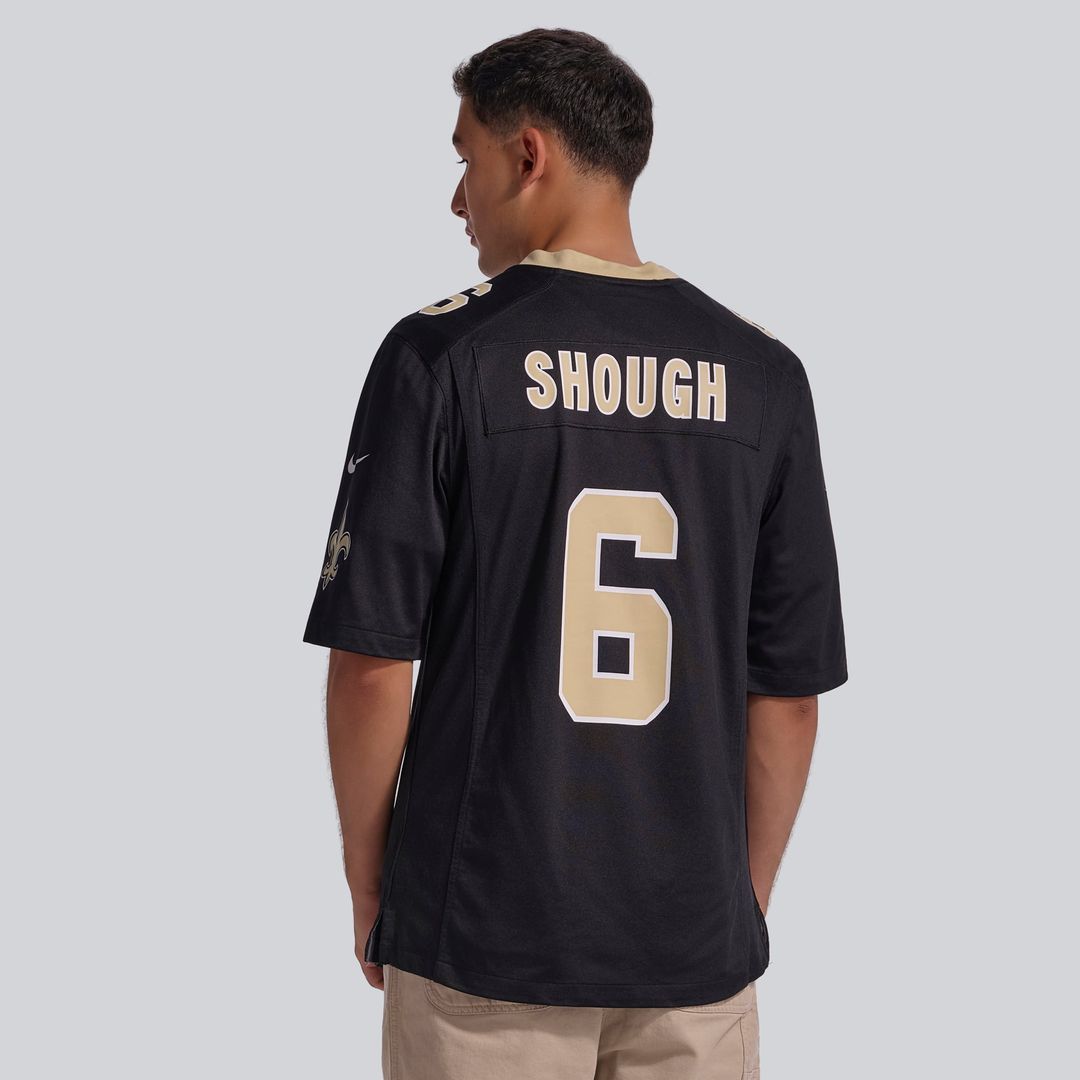 Tyler Shough New Orleans Saints Nike Black Game Jersey