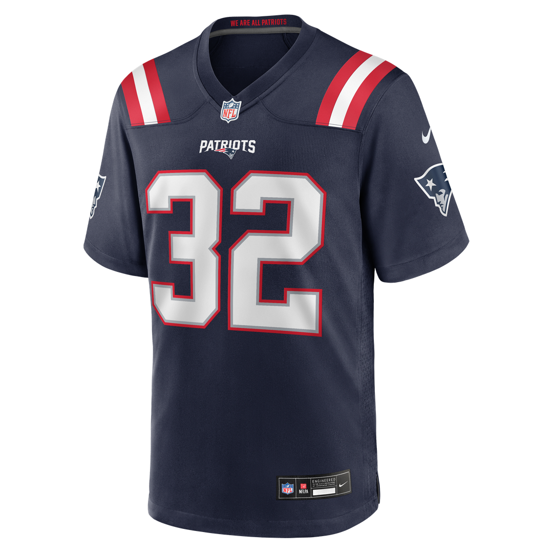 TreVeyon Henderson New England Patriots Nike Red Alternate Game Player Jersey