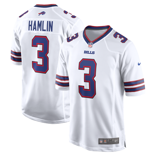 Damar Hamlin Buffalo Bills Nike White Game Jersey
