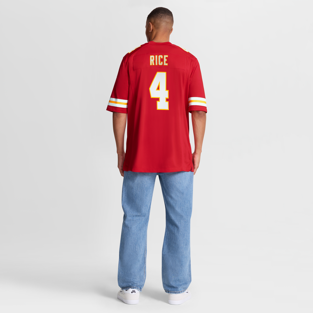 Rashee Rice Kansas City Chiefs Nike Red Game Jersey