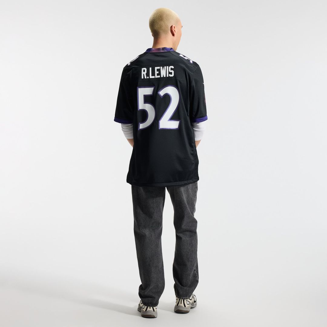 Ray Lewis Baltimore Ravens Nike Black Alternate Retired Player Game Jersey