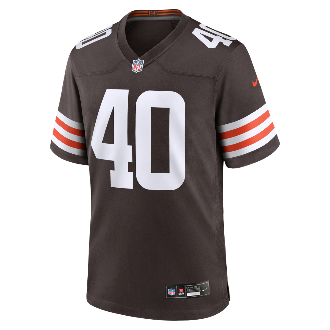 Nathaniel Watson Cleveland Browns Nike Brown Team Game Jersey