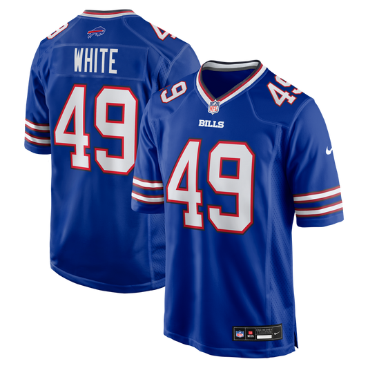DaShaun White Buffalo Bills Nike Royal Team Game Jersey