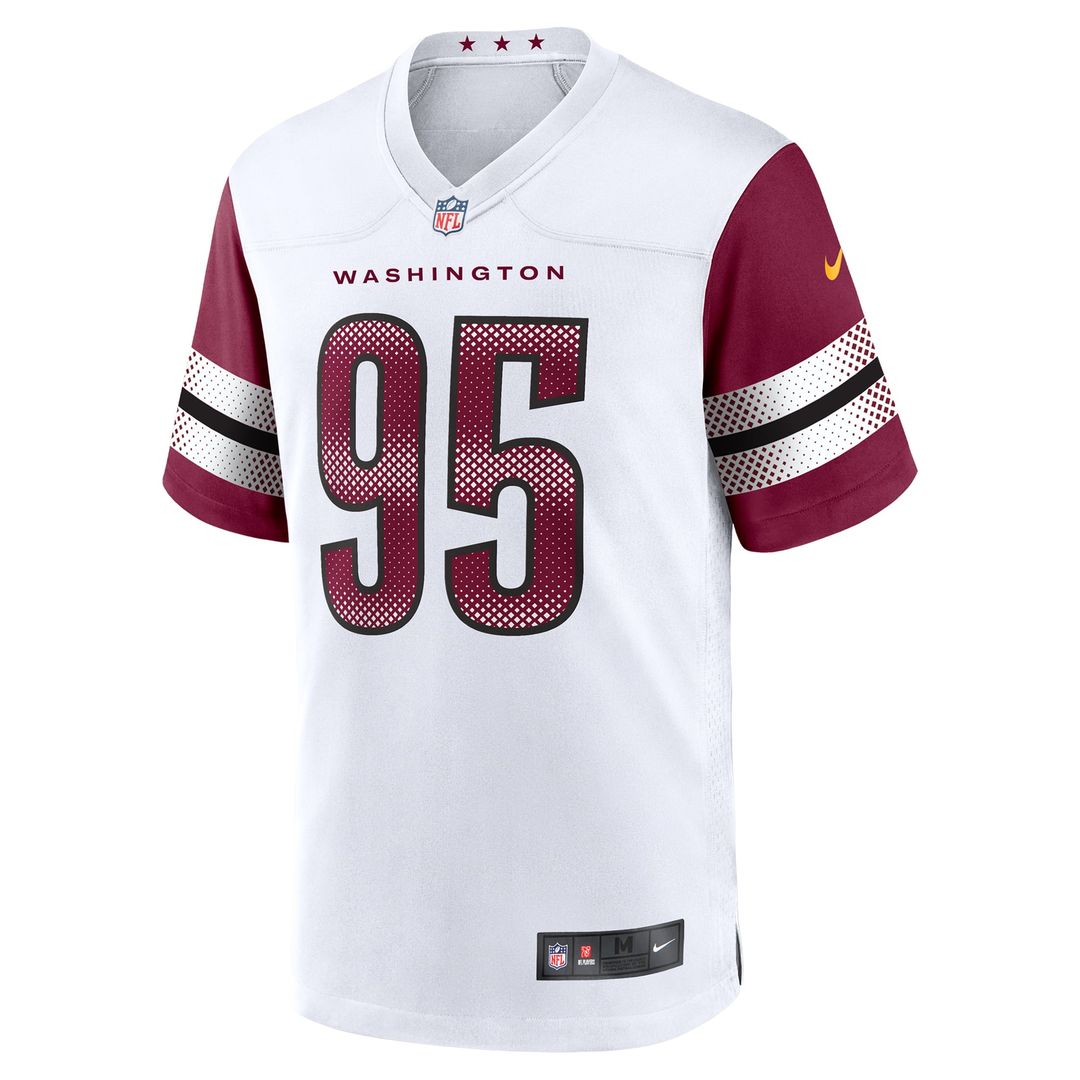 Jer'Zhan Newton Washington Commanders Nike White Game Jersey