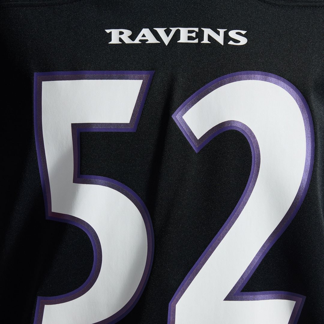 Ray Lewis Baltimore Ravens Nike Black Alternate Retired Player Game Jersey