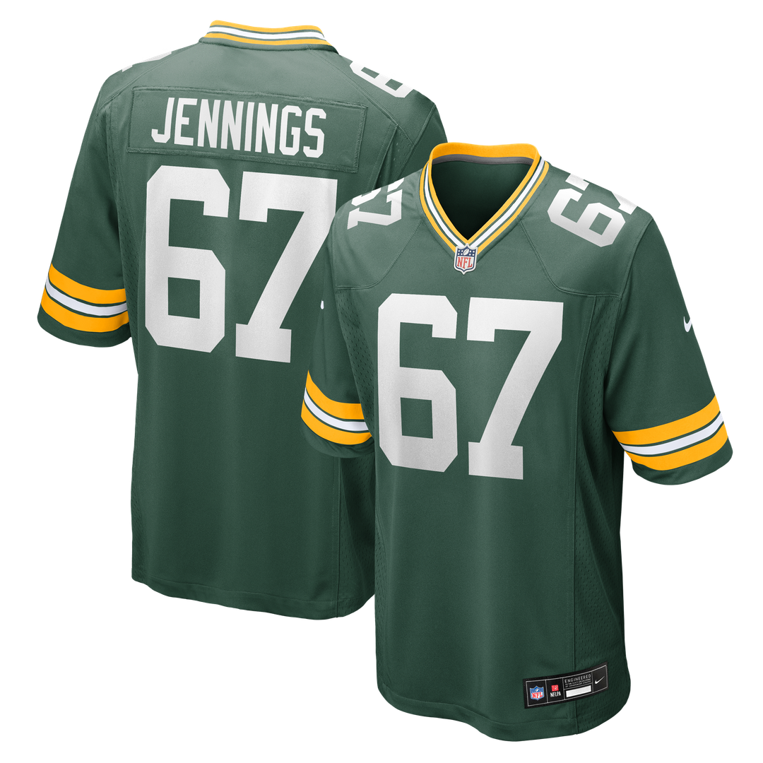 Donovan Jennings Green Bay Packers Nike Green Team Game Jersey