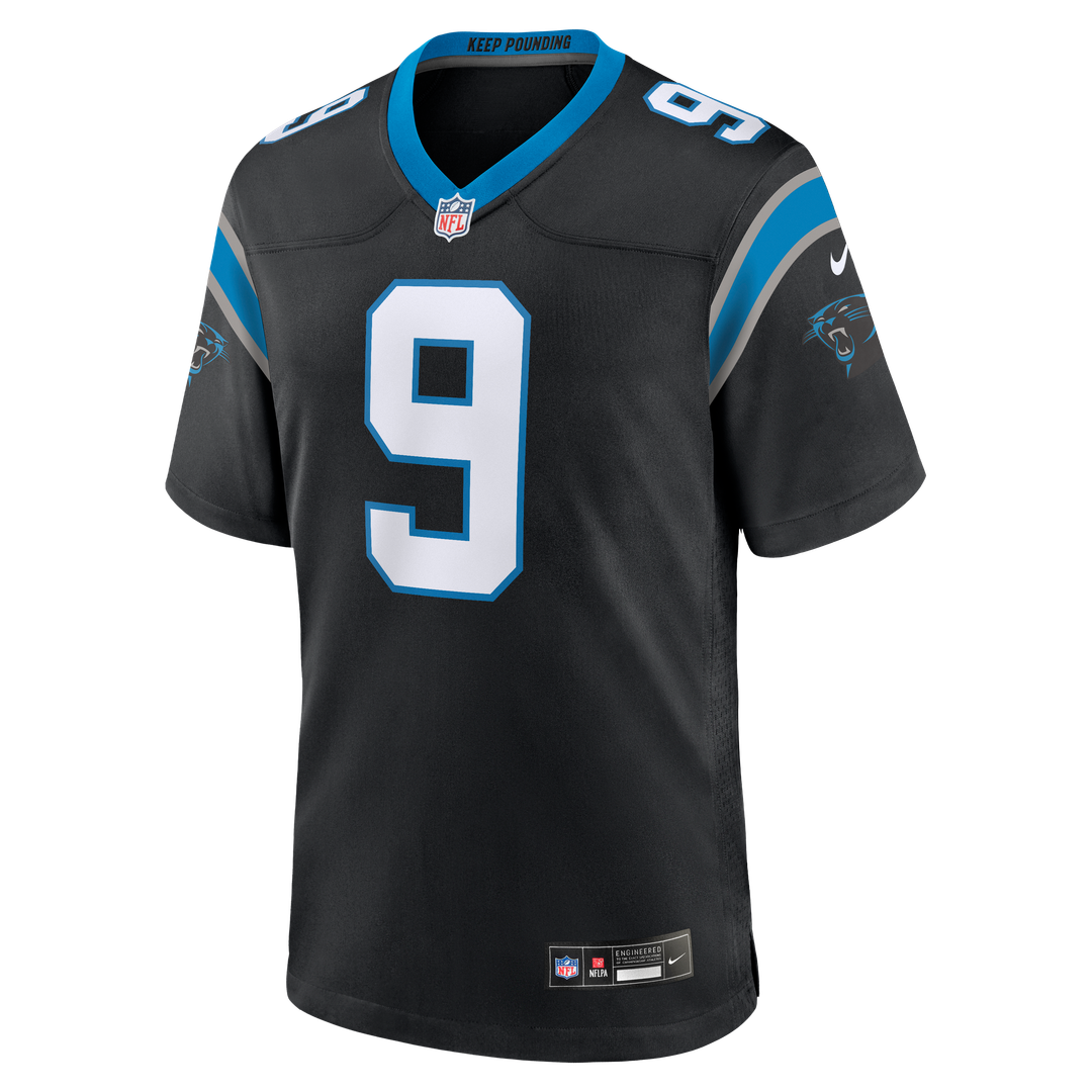 Bryce Young Carolina Panthers Nike Black Team Game Jersey