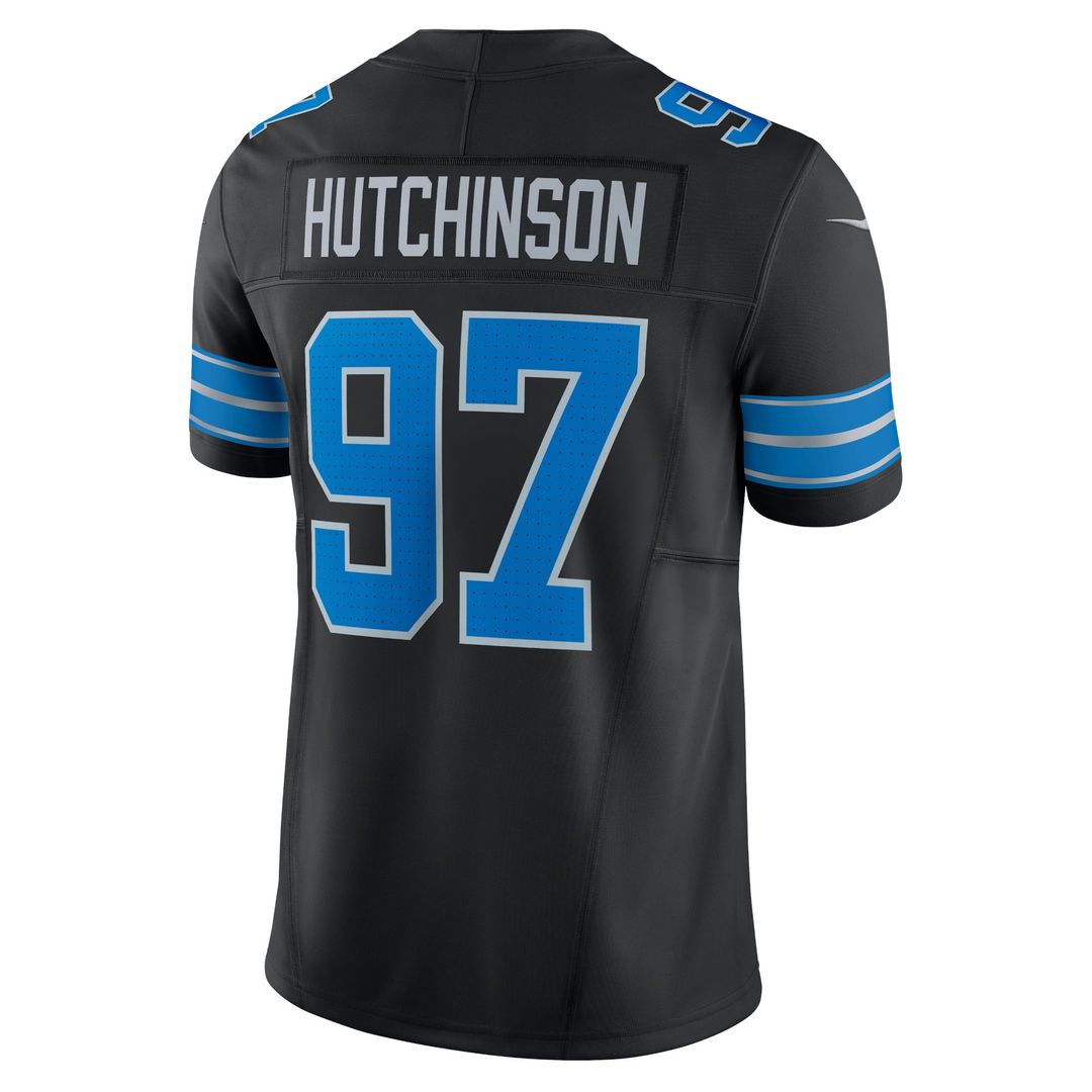 Aidan Hutchinson Detroit Lions Nike Black 2nd Alternate Vapor F.U.S.E. Limited Jersey